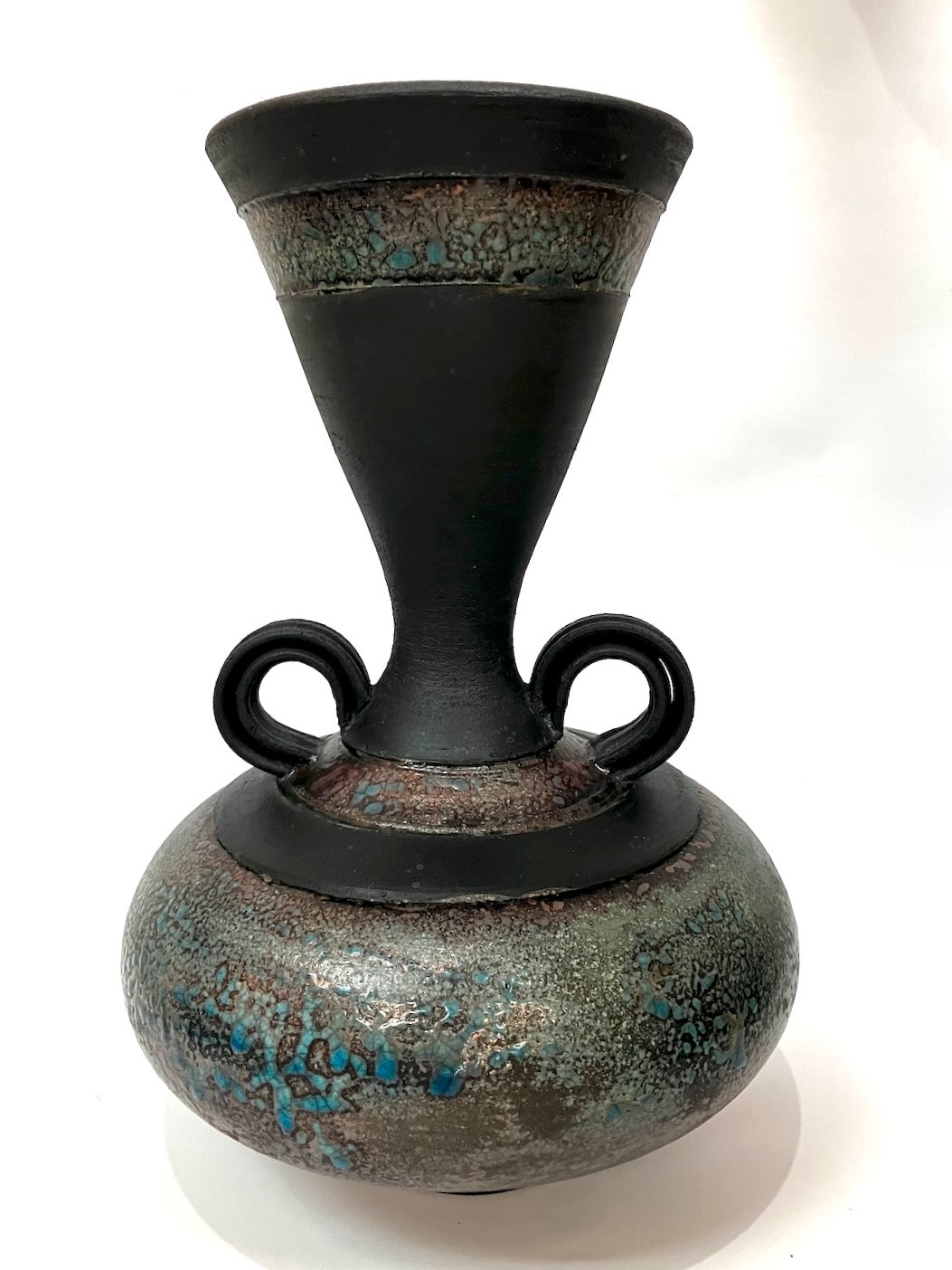 Blue raku vase 01
