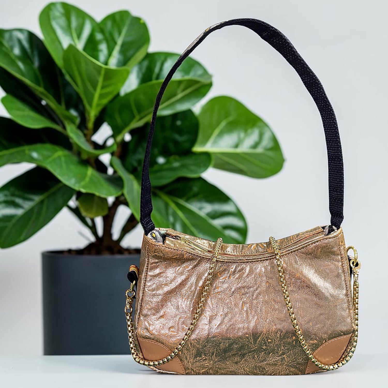 Blush Leather Elegance