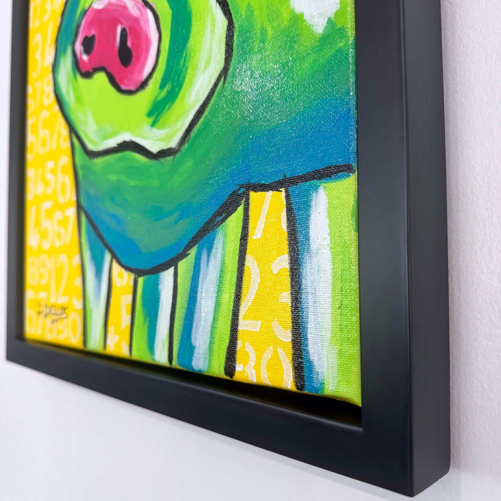 Bold Piggie_framed