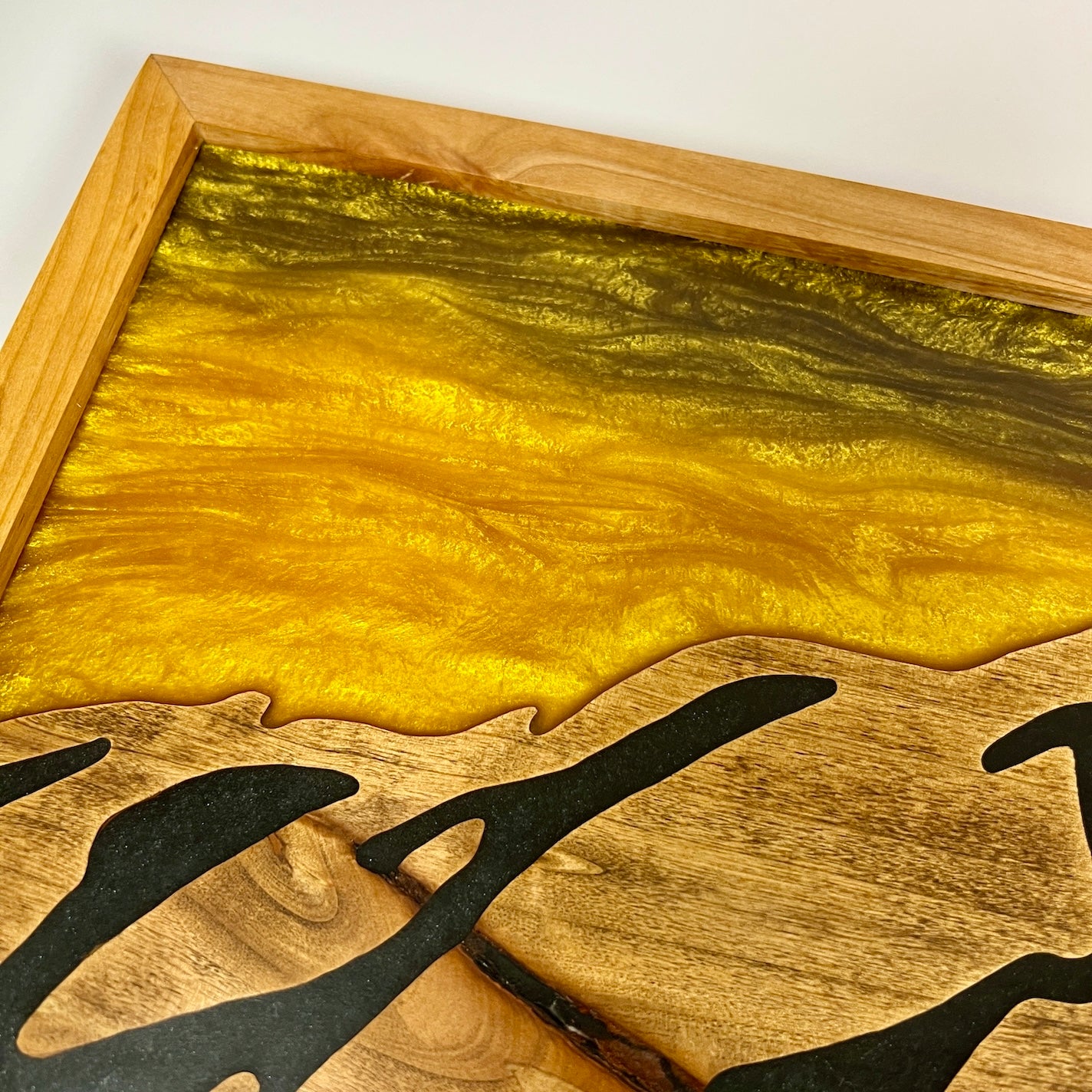 Boulder Flatirons in Black & Gold