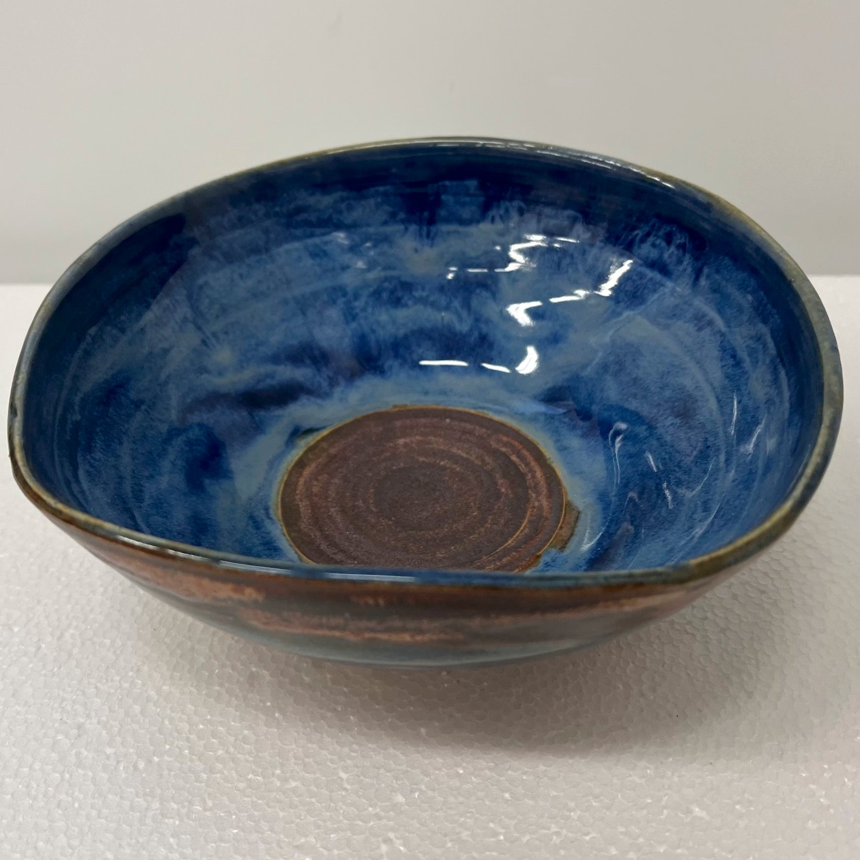 Bowl 6.5x2 blue-copper