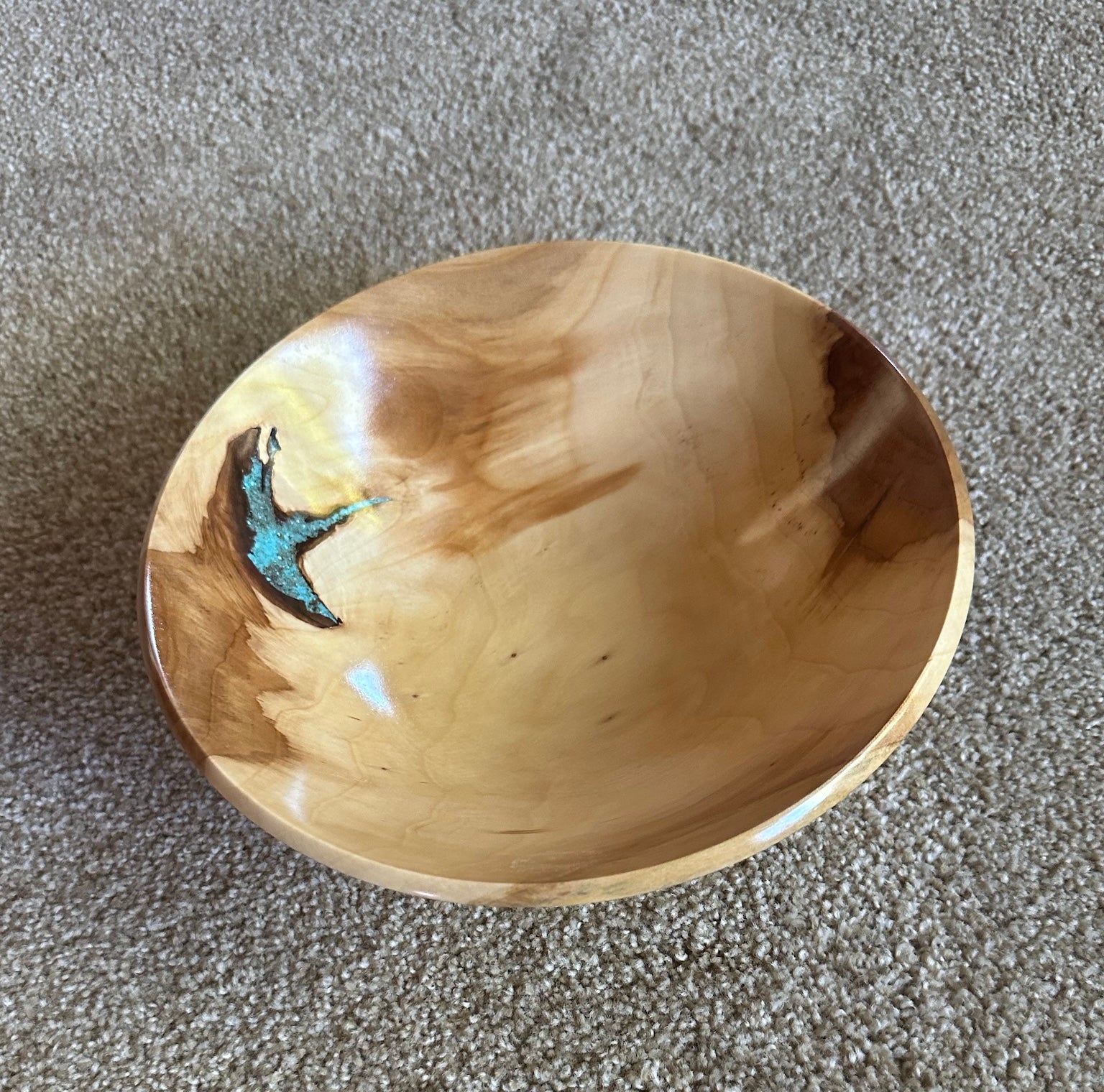 Bowl Apple Wood 9”