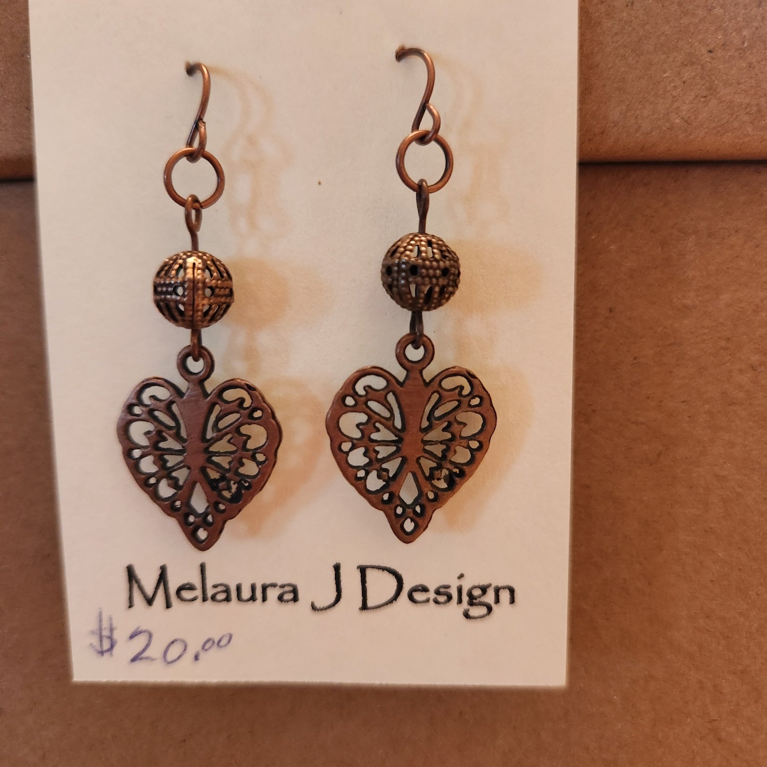 Bronze hearts Earrings
