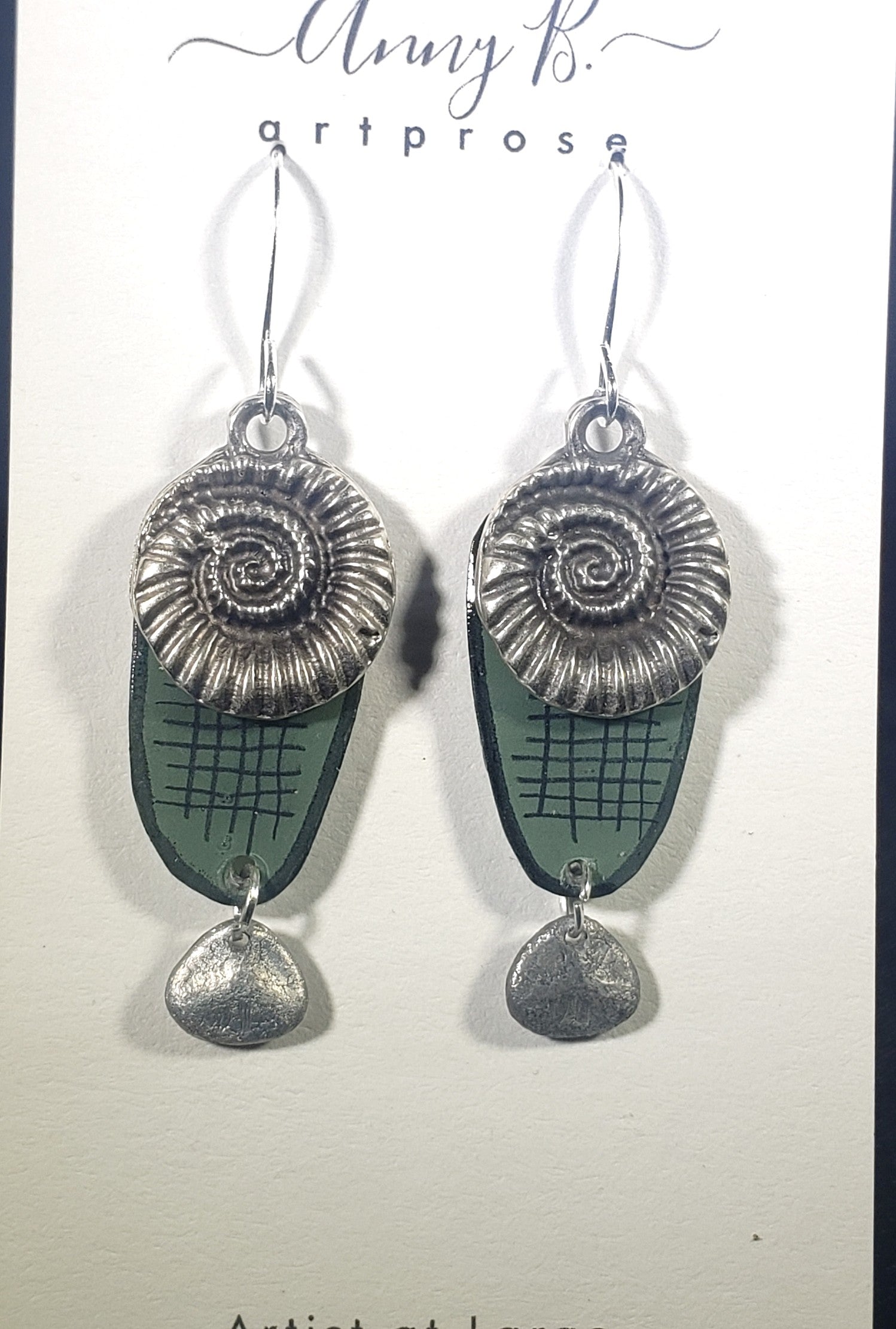 C100 Ammonite earrings