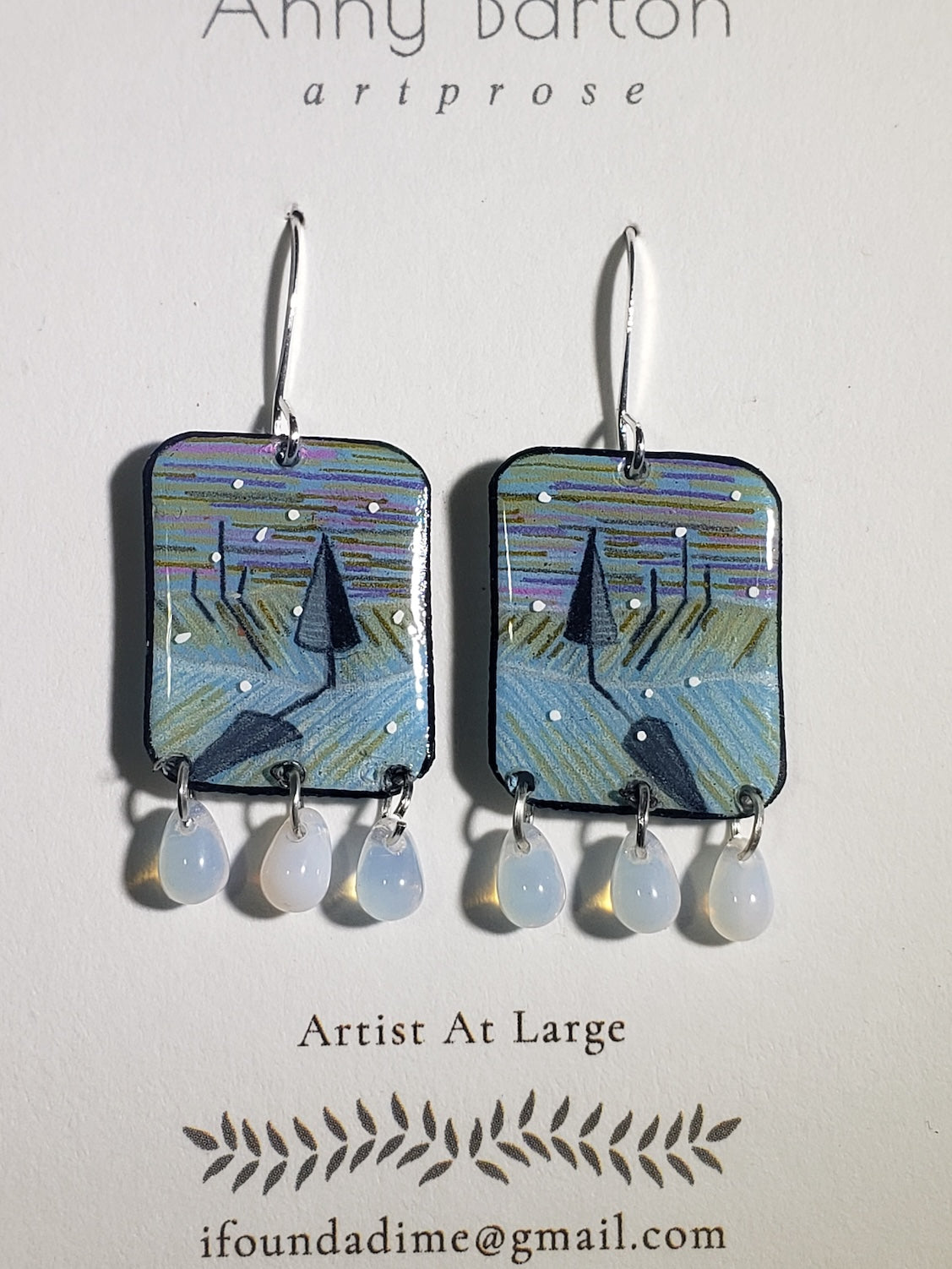 C18 Winters' Shadows earrings