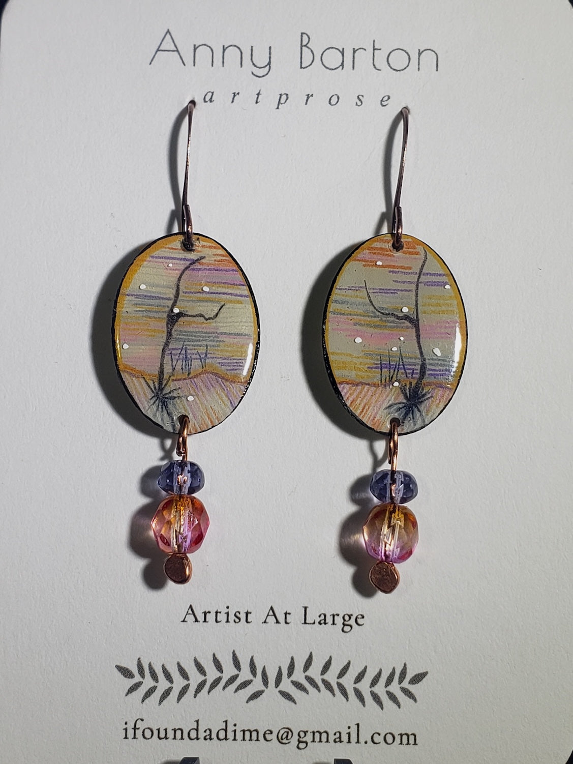 C20 Winters' Shadows earrings