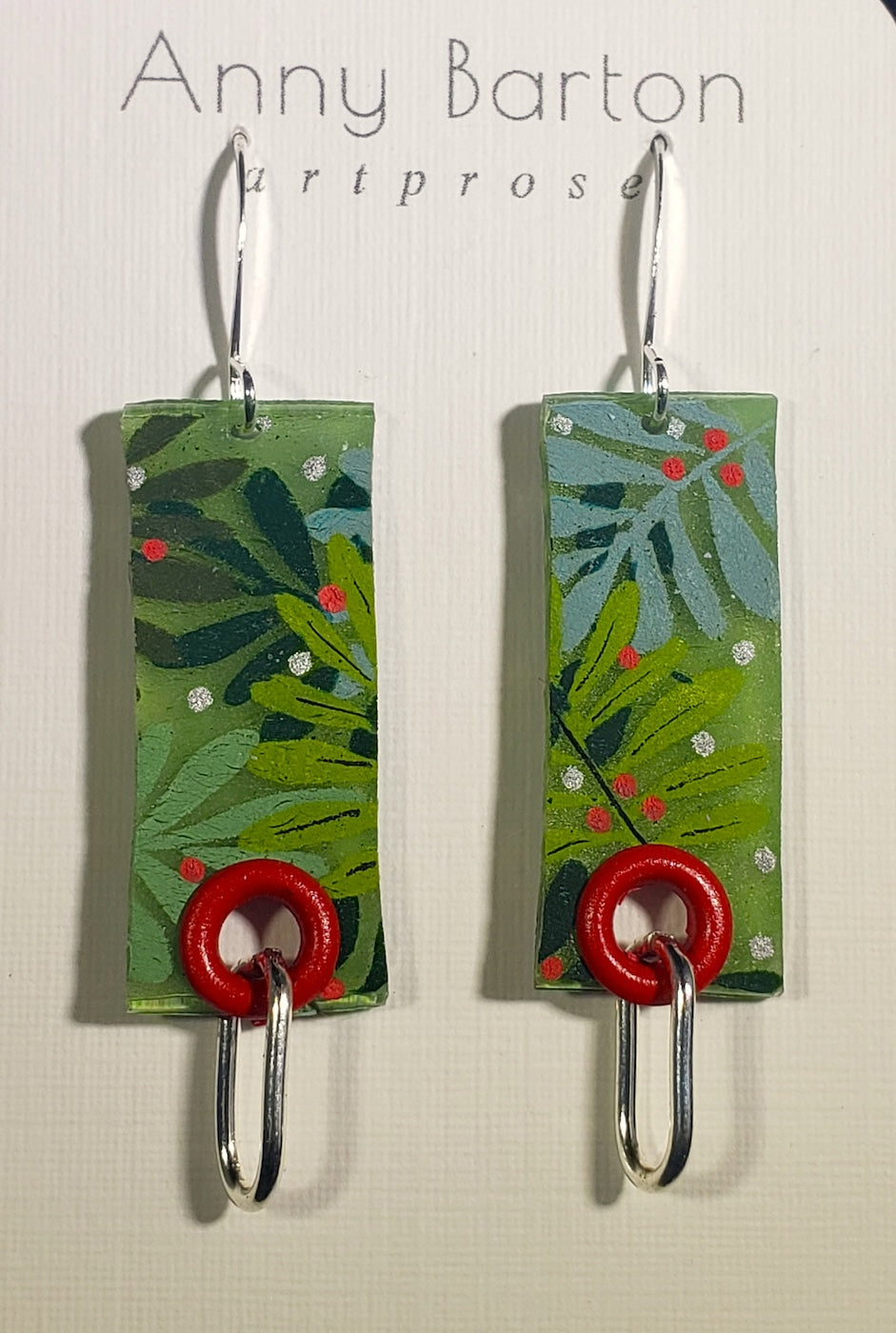 C30 Holiday Foliage earrings