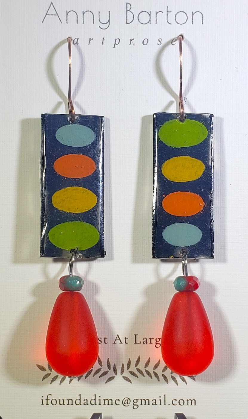 C33 Colorful Elipse earrings