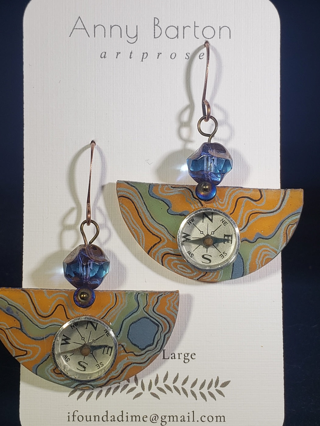 C37 Journey Compass earrings