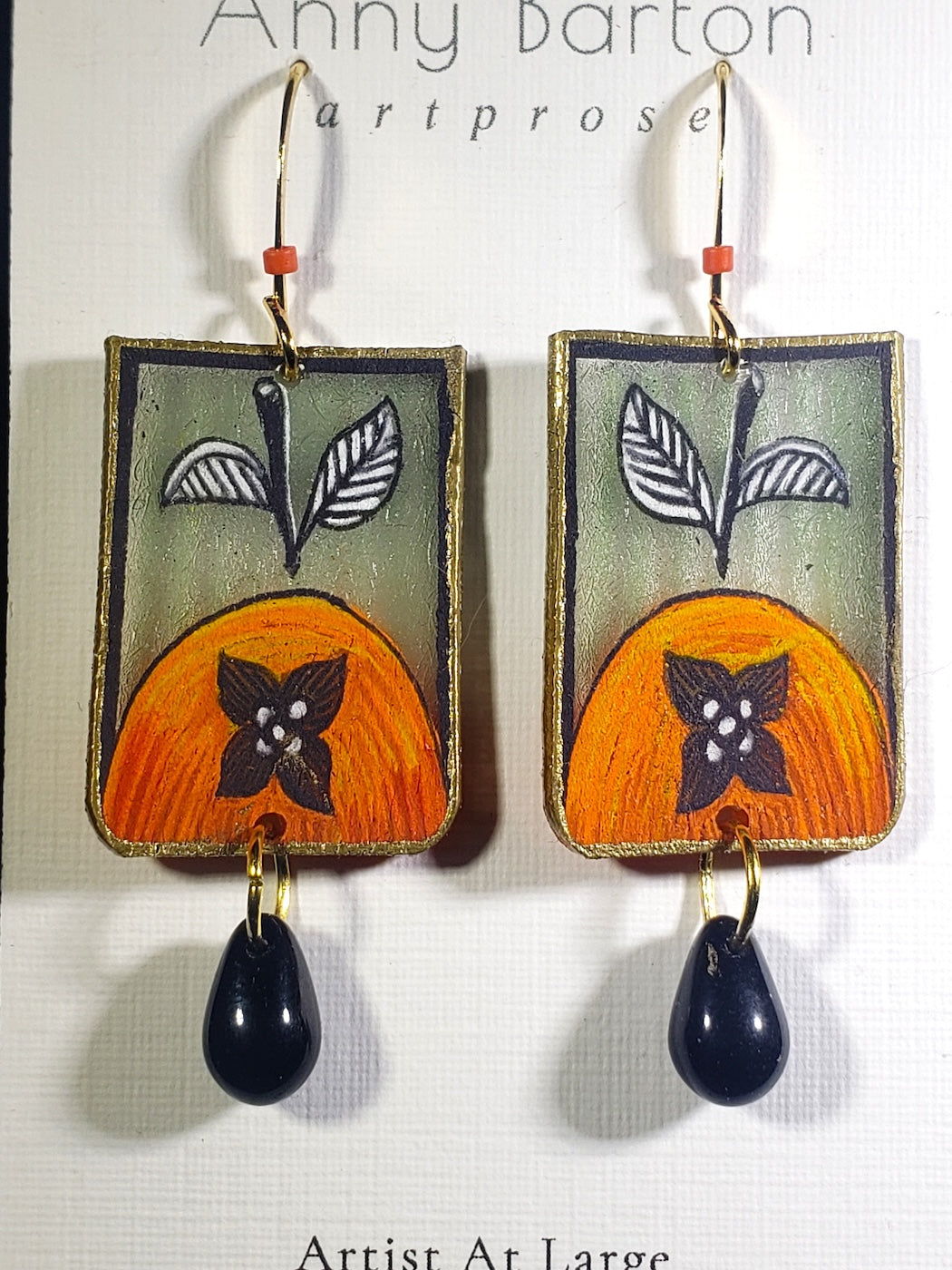 C41 Persimmon earrings