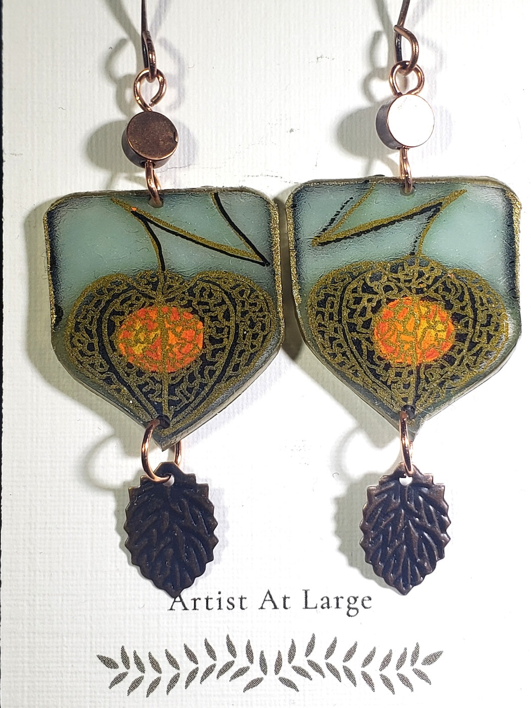 C43 Chinese Lantern earrings