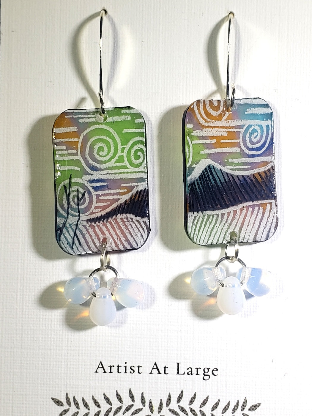 C46 Winters' Shadow earrings