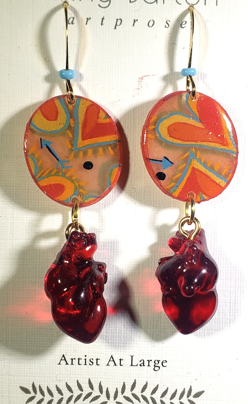 C45 Hearts & Arrows earrings