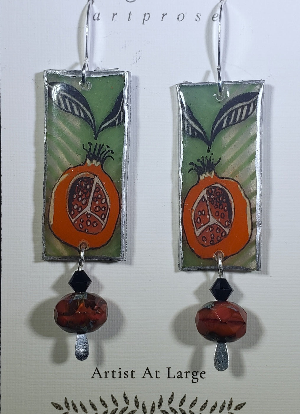 C51 Pomegranate earrings