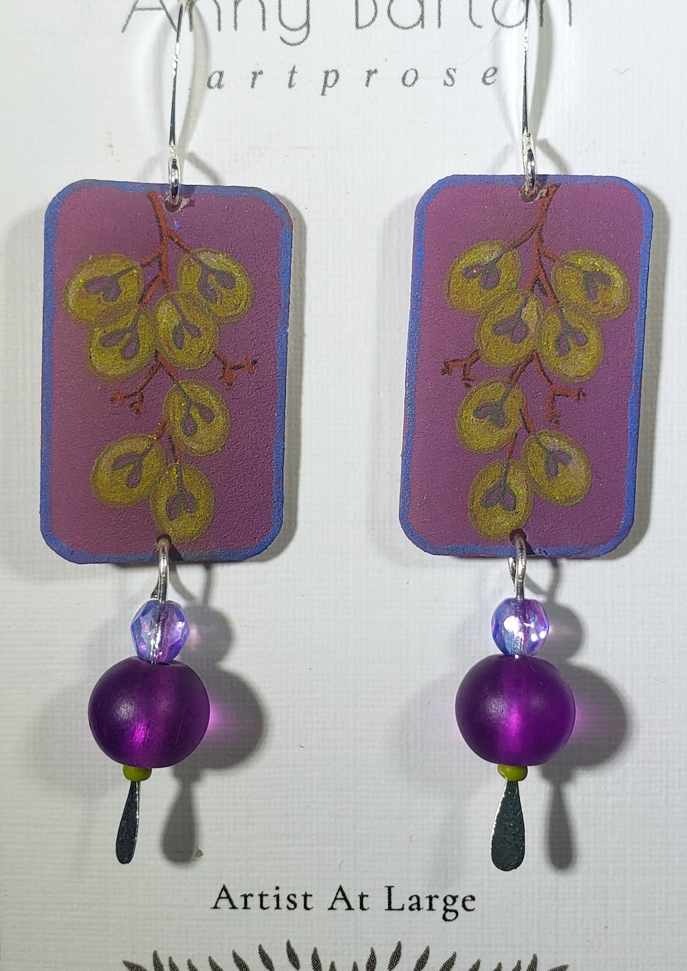 C61 Green Grape earrings