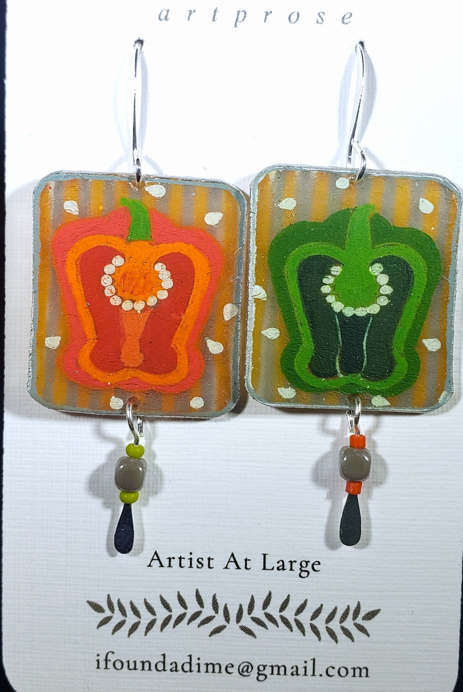 C63 Bell Pepper earrings