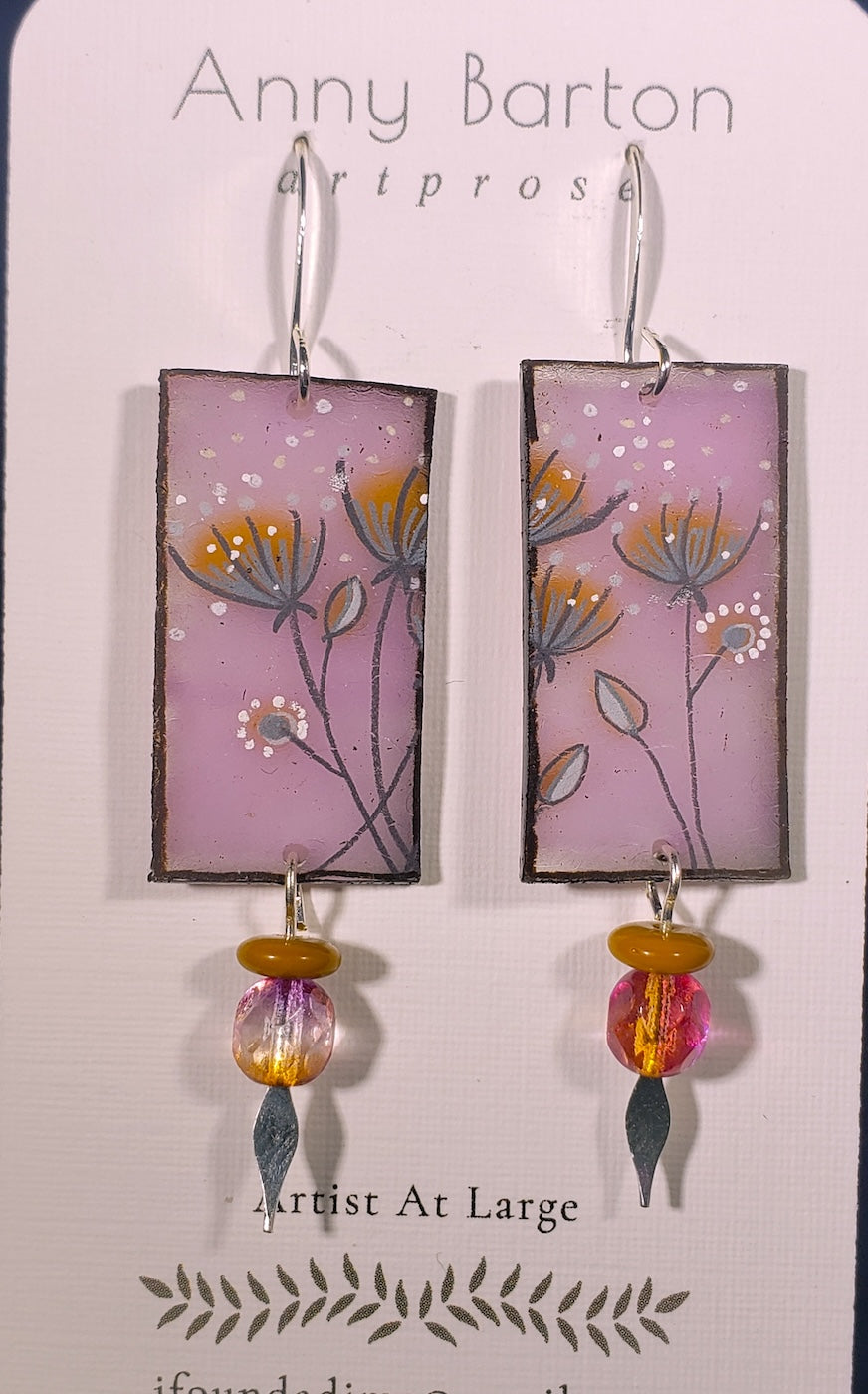 C66 Lavender Glow earrings