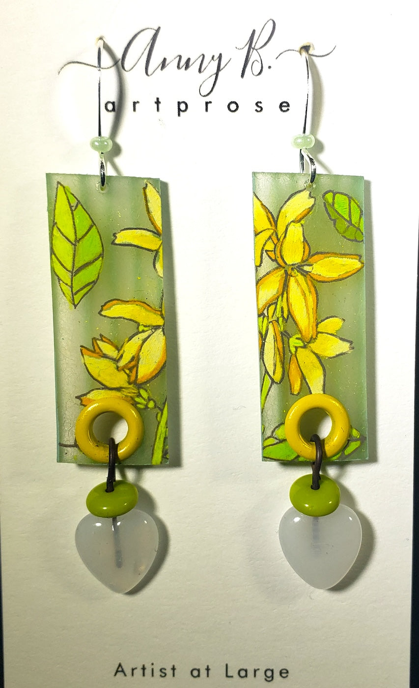 C83 Forsythia earrings #2