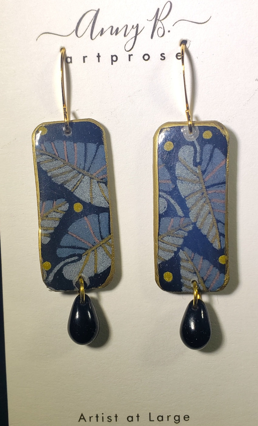 C84 Midnight Leaves earrings