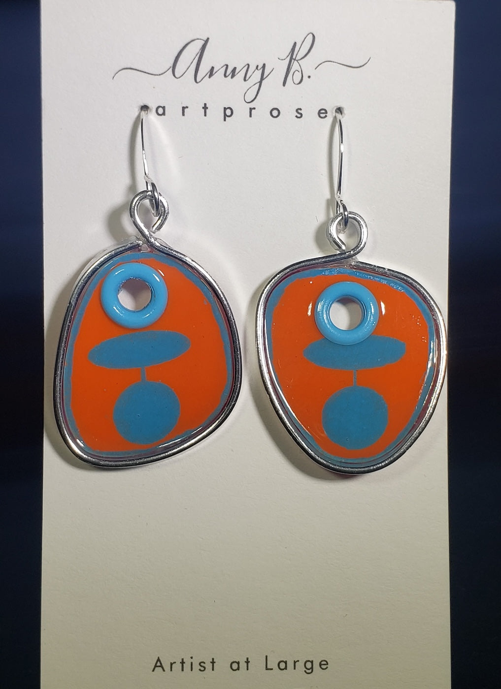 C88 Mid Century River Stone earrings #1