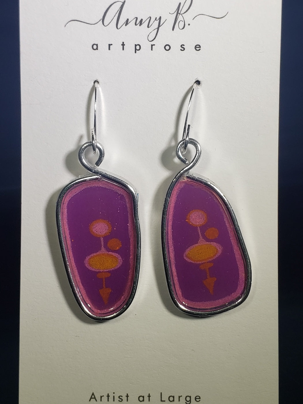 C90 Mid Century River Stone earrings #3