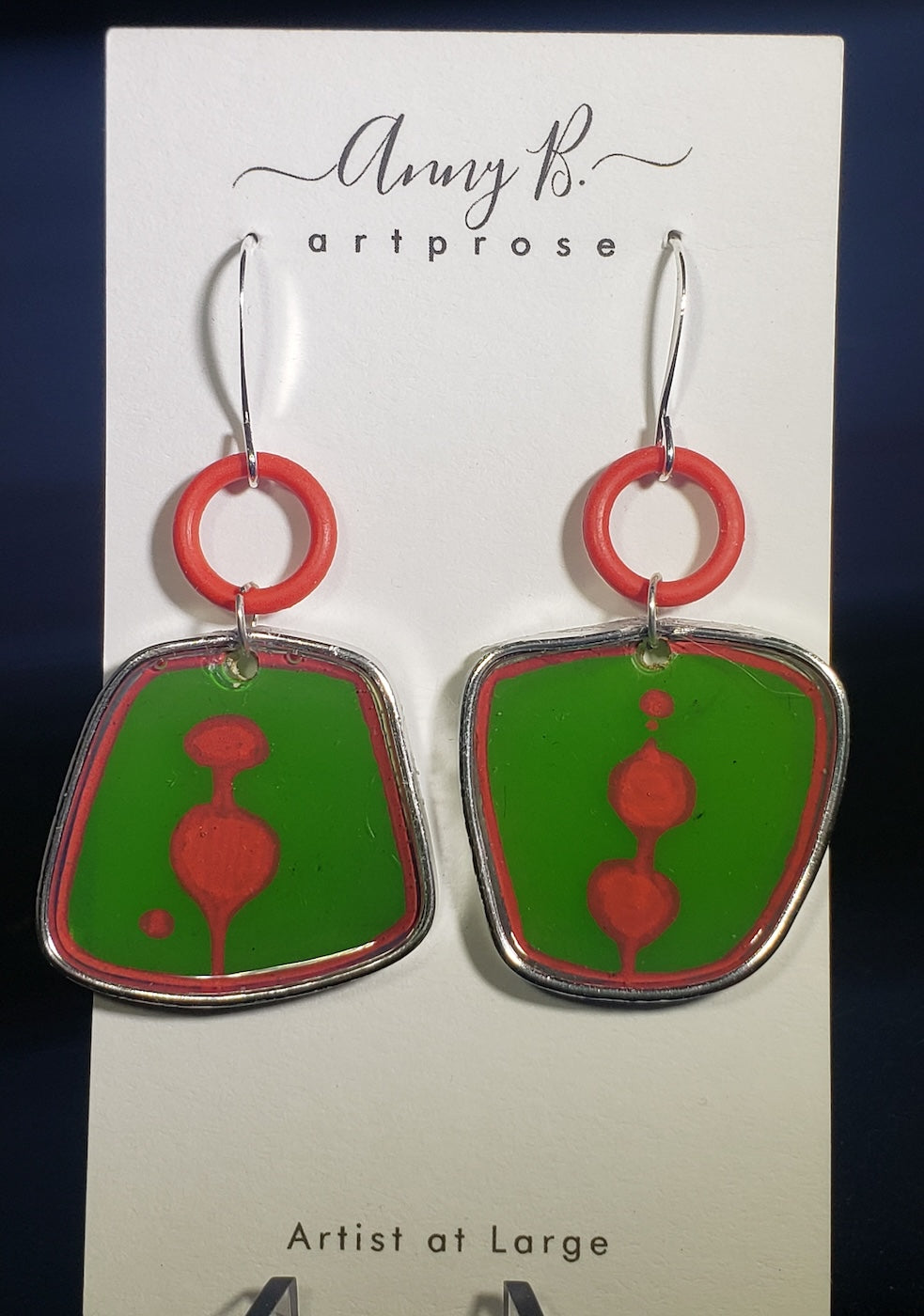 C92 Mid Century River Stone earrings #5