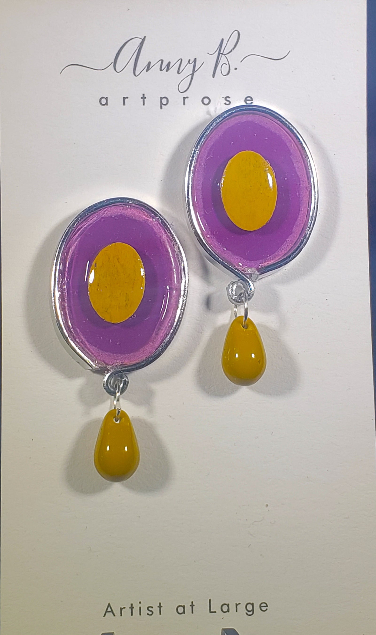 C95 Mid Century River Stone earrings #8
