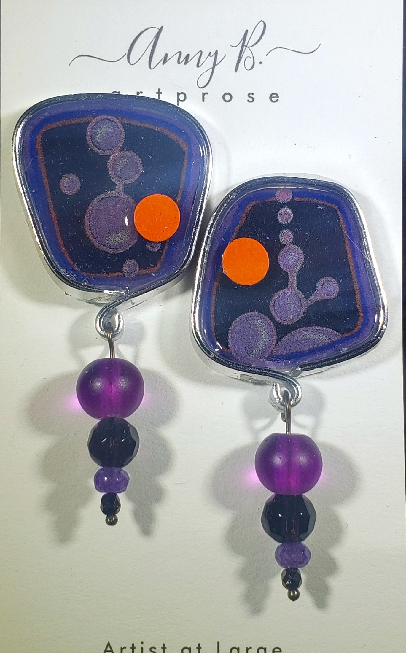 C97 Purple Lava earrings