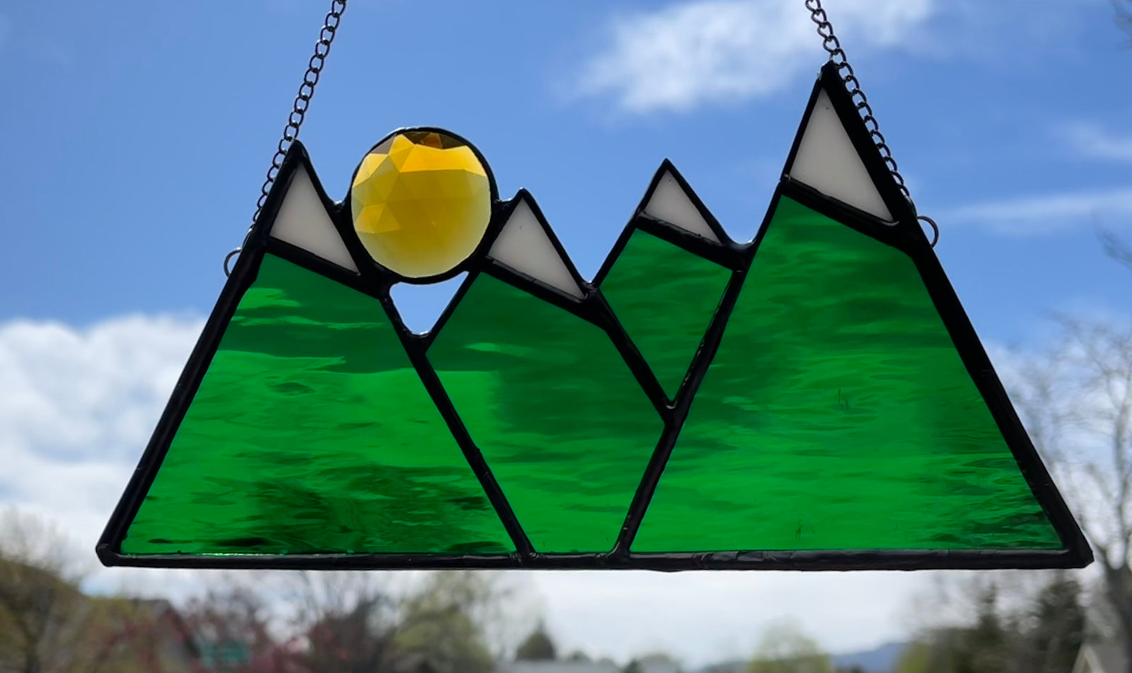 CSU Green Mountains with Sun