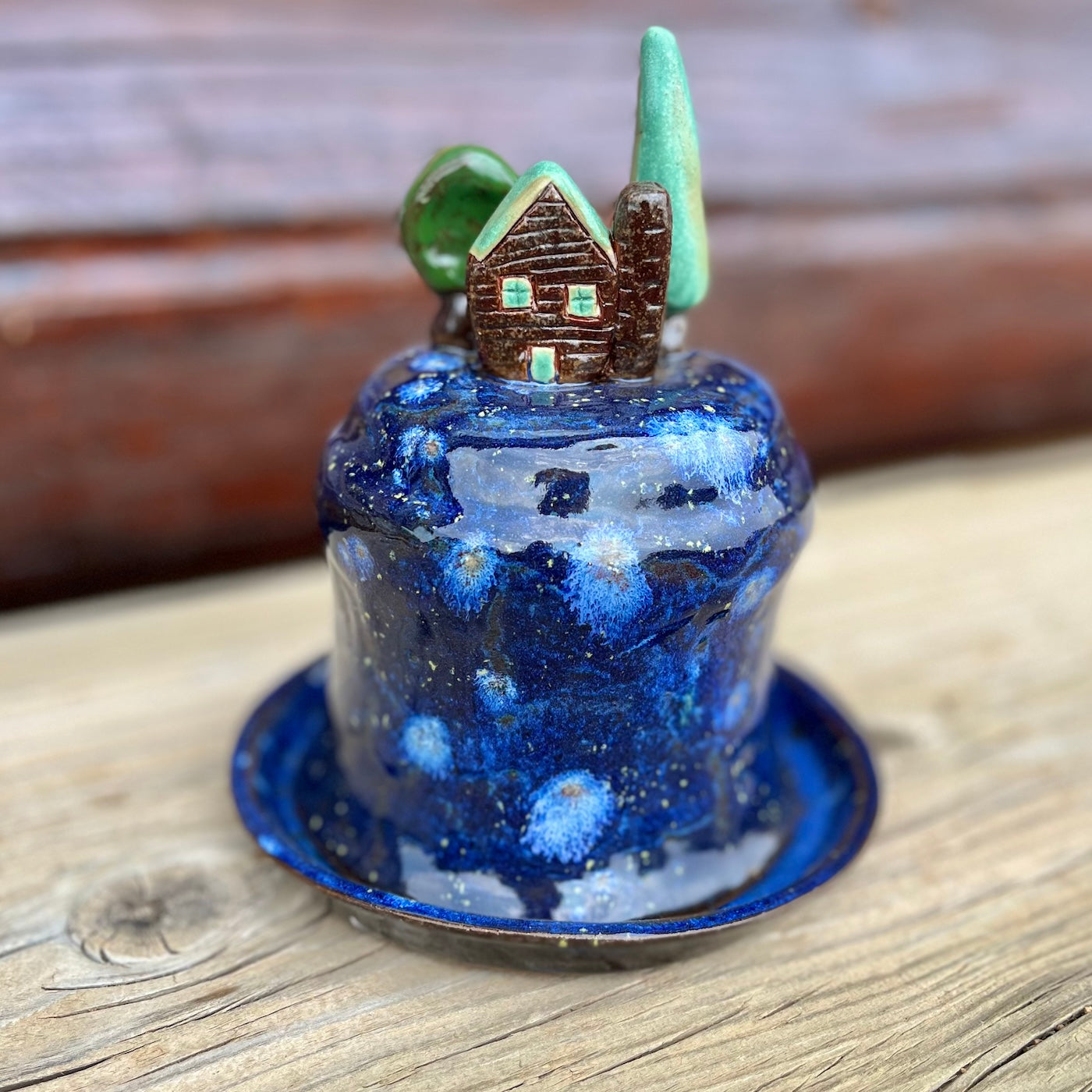 Cabin in the Woods Butter Keeper