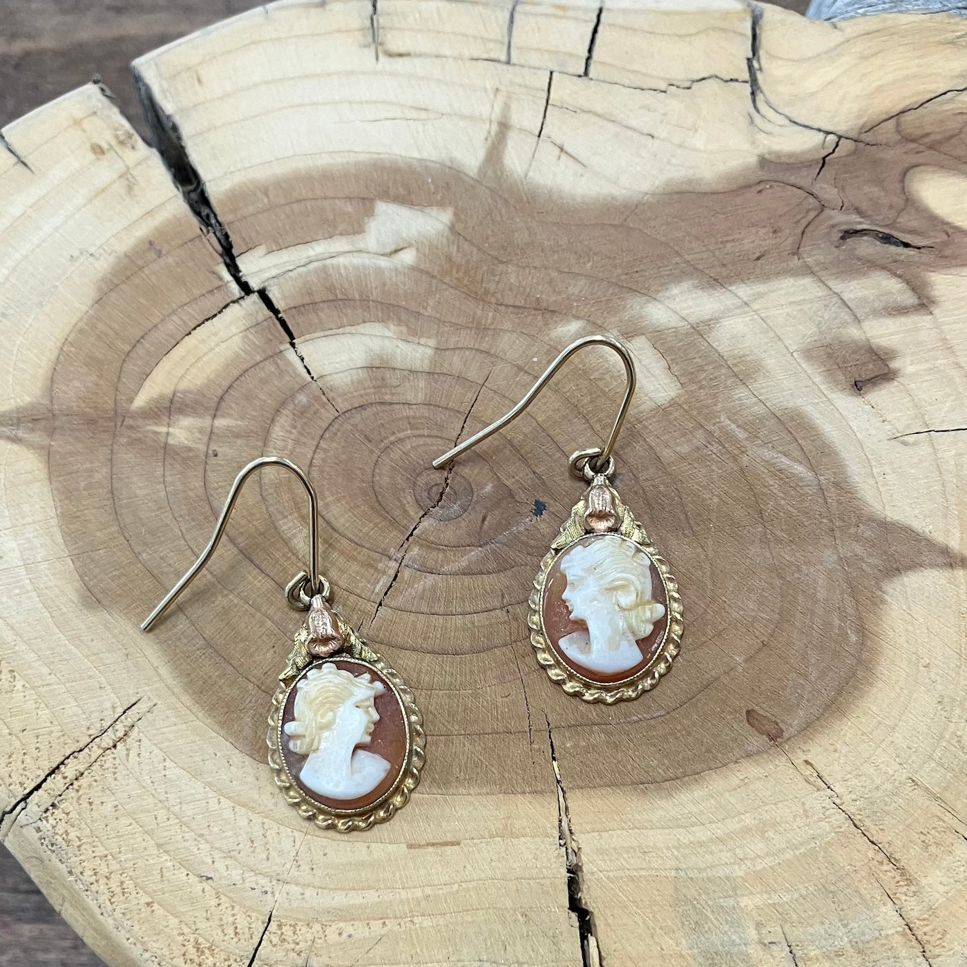 Cameo earrings