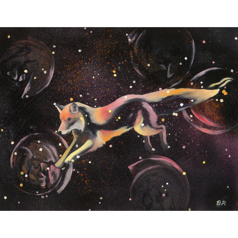 Celestial Jumper - Celestial Fox Giclee Print