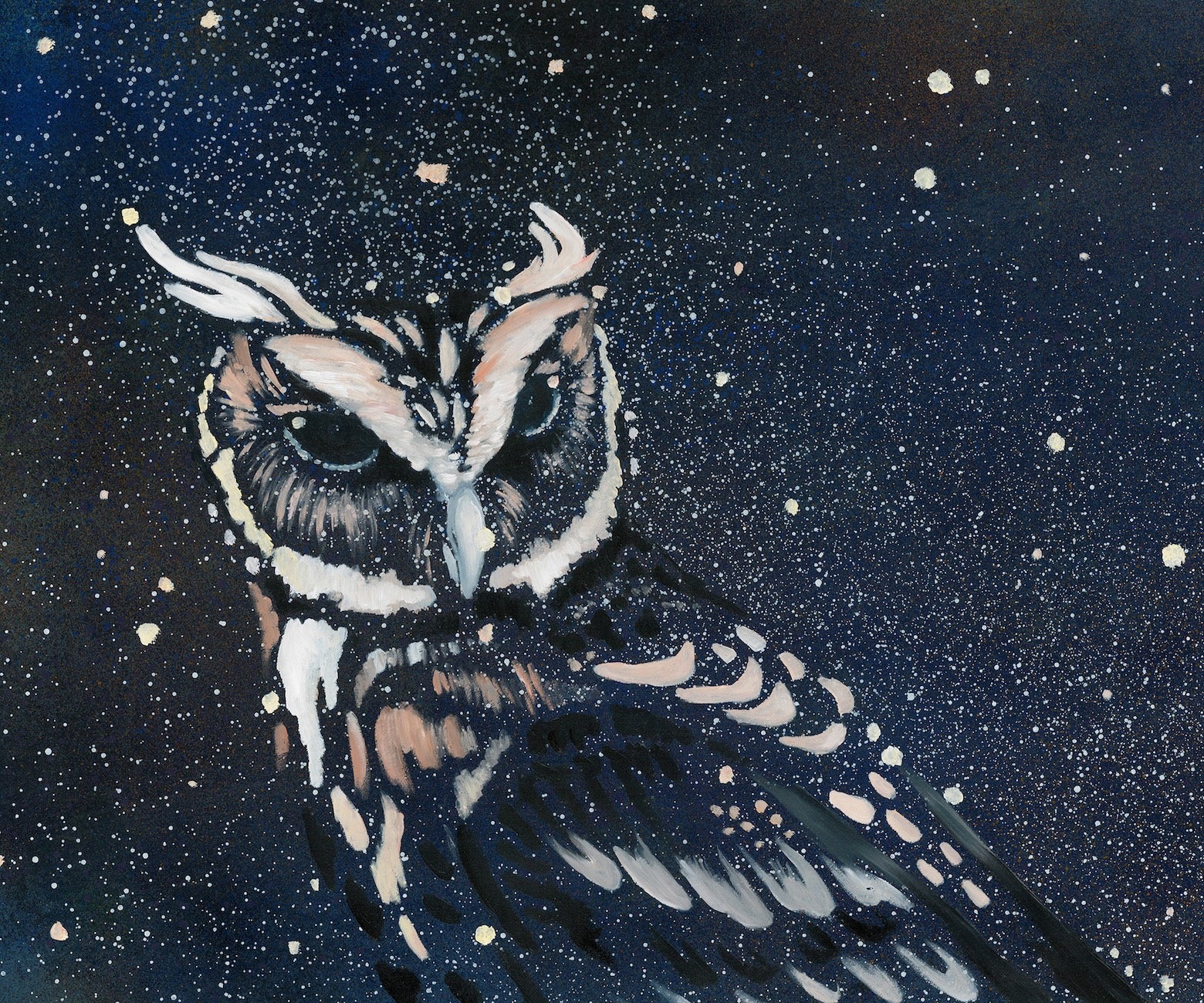 Celestial Giant Scops Owl-print on demand