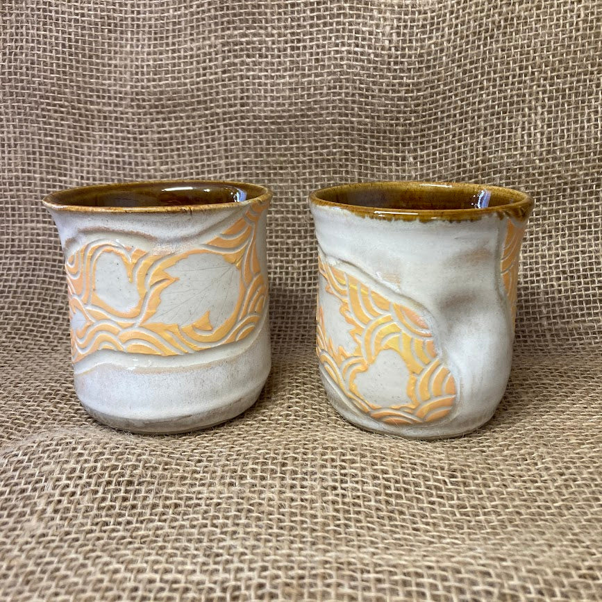 Ceramic cup_Meadows_fall leaves