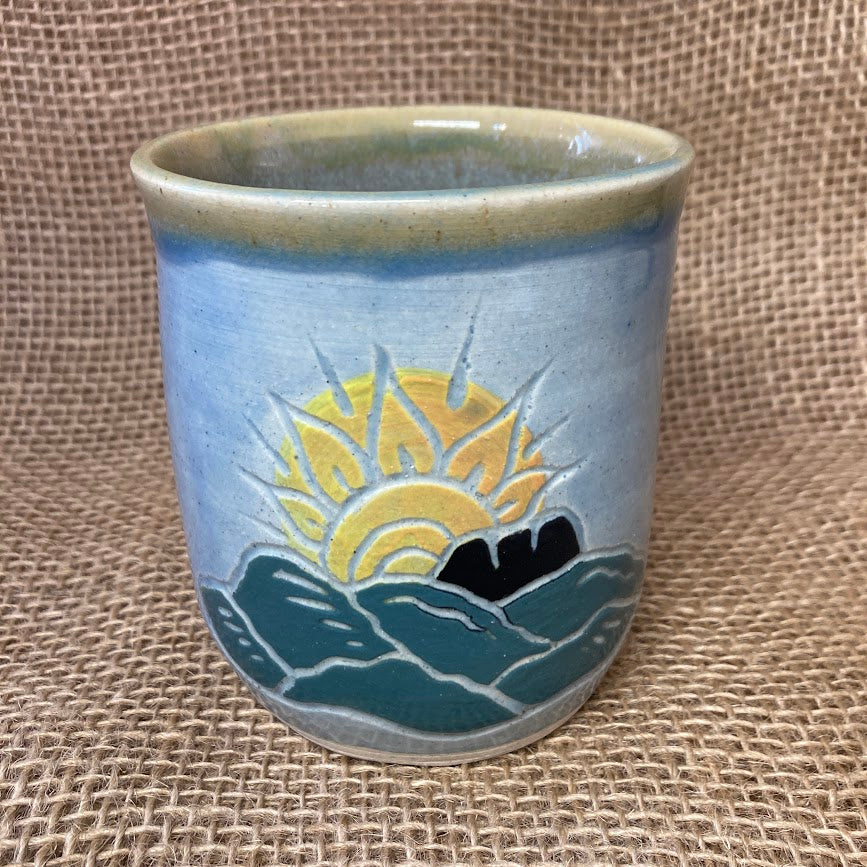 Ceramic cup_Mountains_Horsetooth