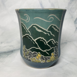 Ceramic mug_Meadows_alpine wildflowers