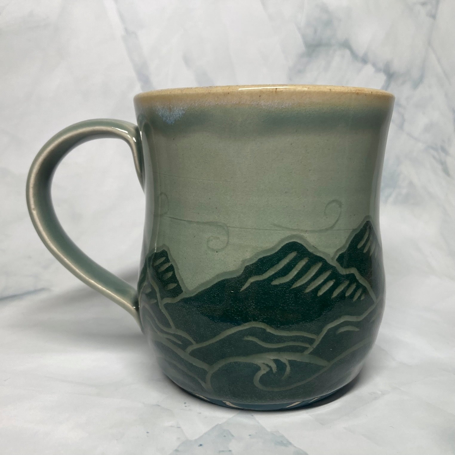 Ceramic mug_Mountains_peaks and streams
