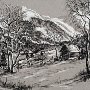 Charcoal Drawing Mountain Landscape Art Class - Tues. 6.16.26 @ 10:30A