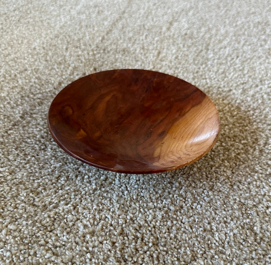 Cherry wood plate 6 inch