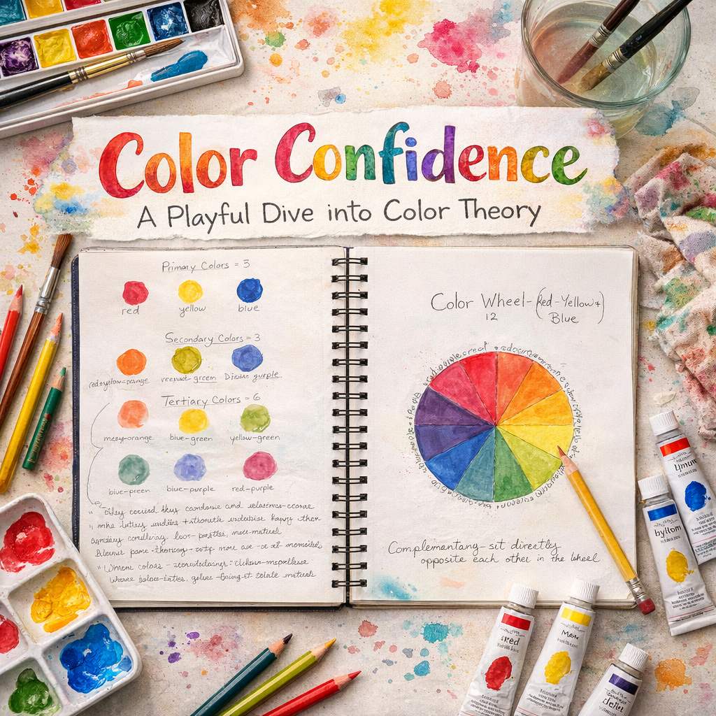 Color Confidence: A Playful Dive into Color Theory Art Class Fri. 10.2.26 @ 10:30 A