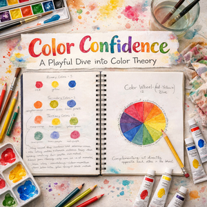 Color Confidence: A Playful Dive into Color Theory Art Class Fri. 10.2.26 @ 10:30 A