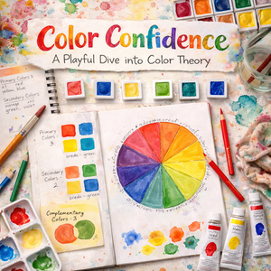 Color Confidence: A Playful Dive into Color Theory Art Class Fri. 10.2.26 @ 10:30 A