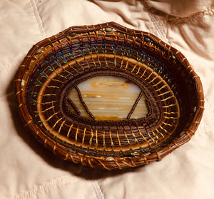 The Colors of Earth Pine Needle Basket