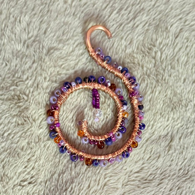 Copper & Purple Ornament