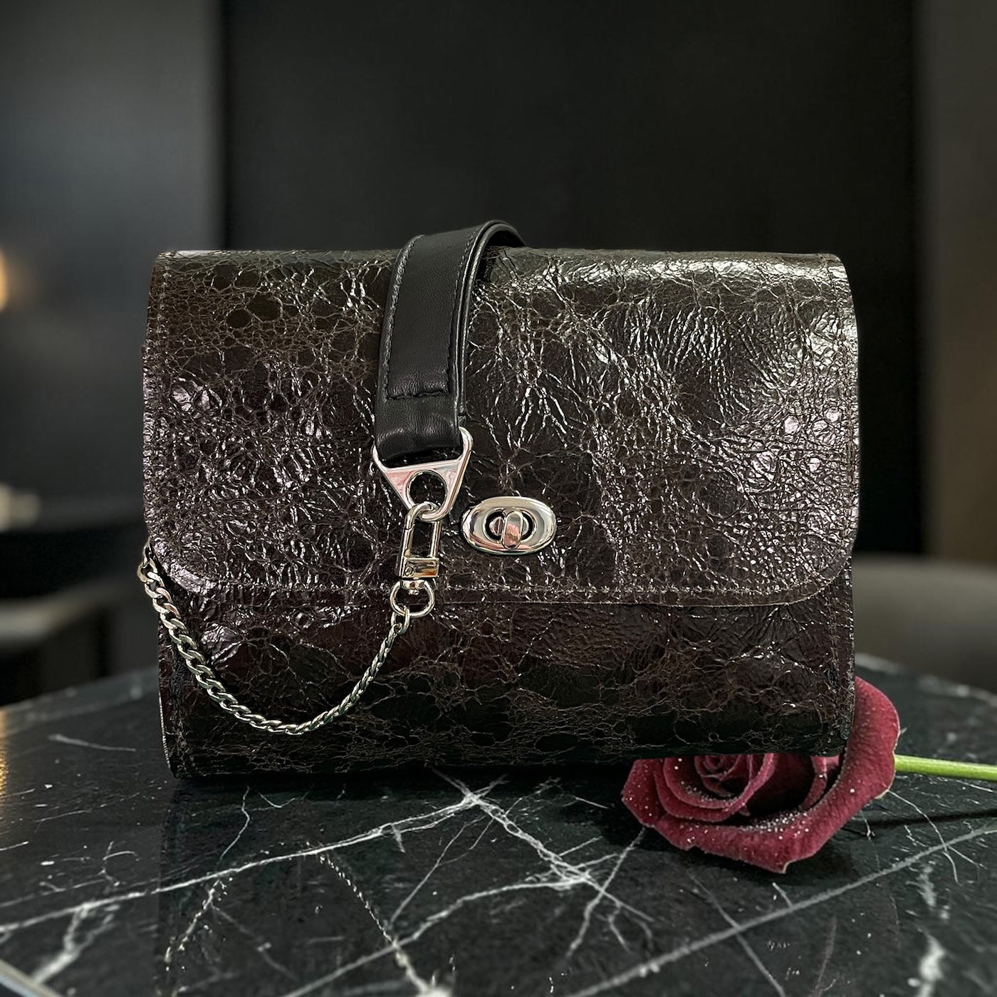 Croc-embossed Beauty