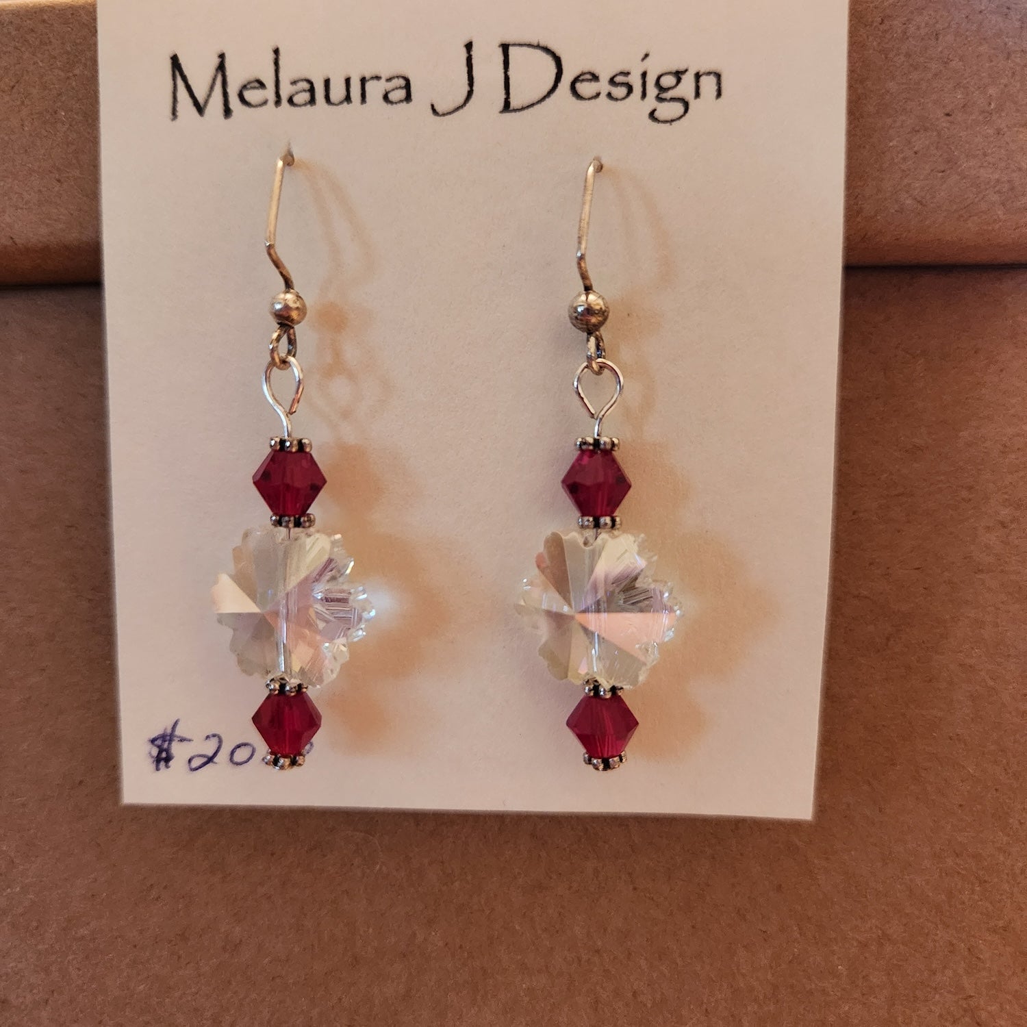 Crystal snowflake  Earrings