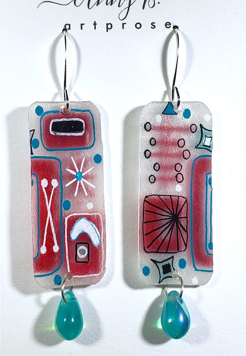 D10 Atomic earrings