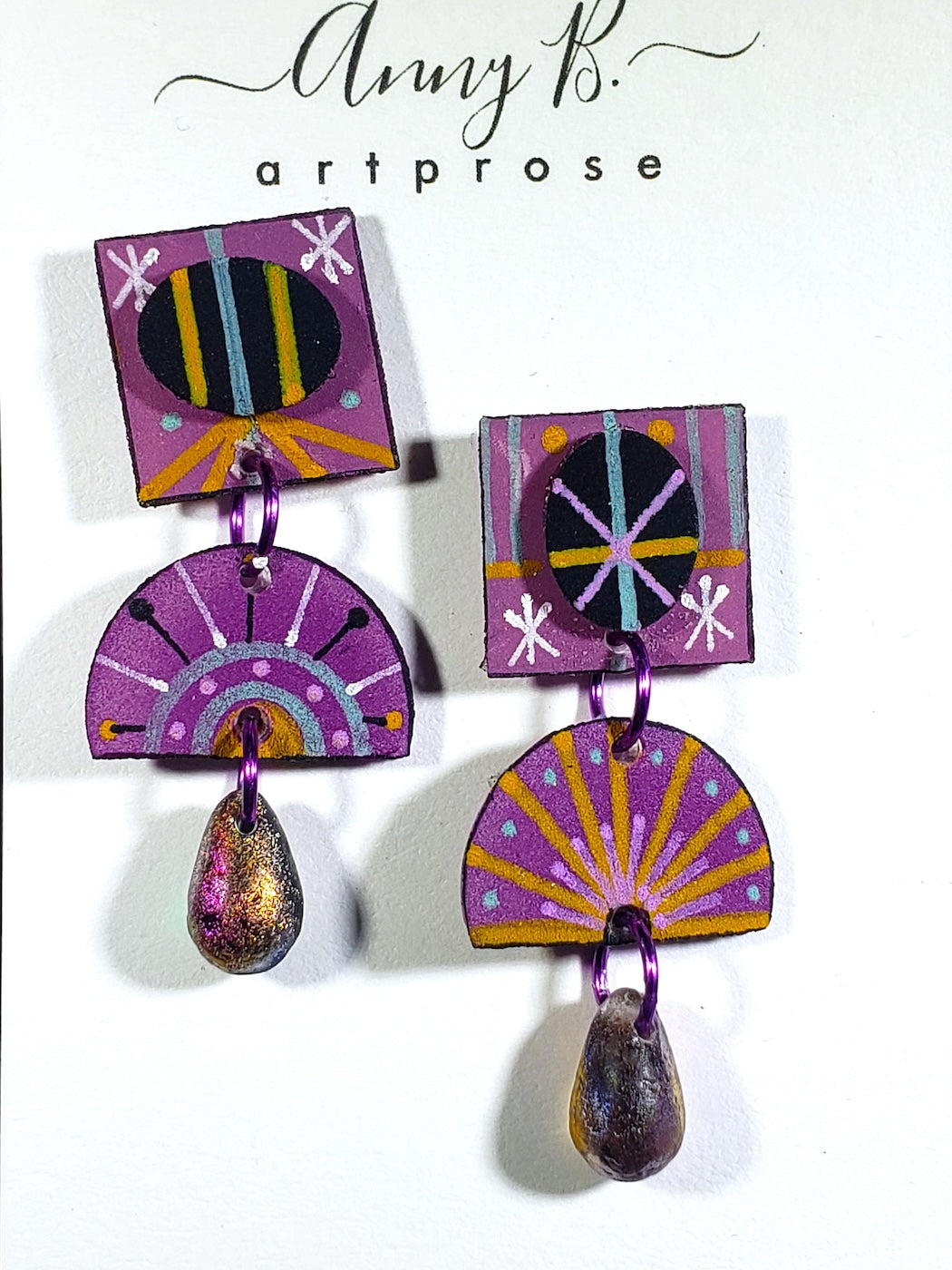 D11 Atomic earrings