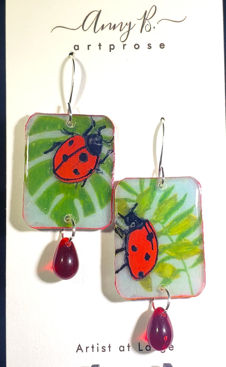 D12 Ladybug earrings