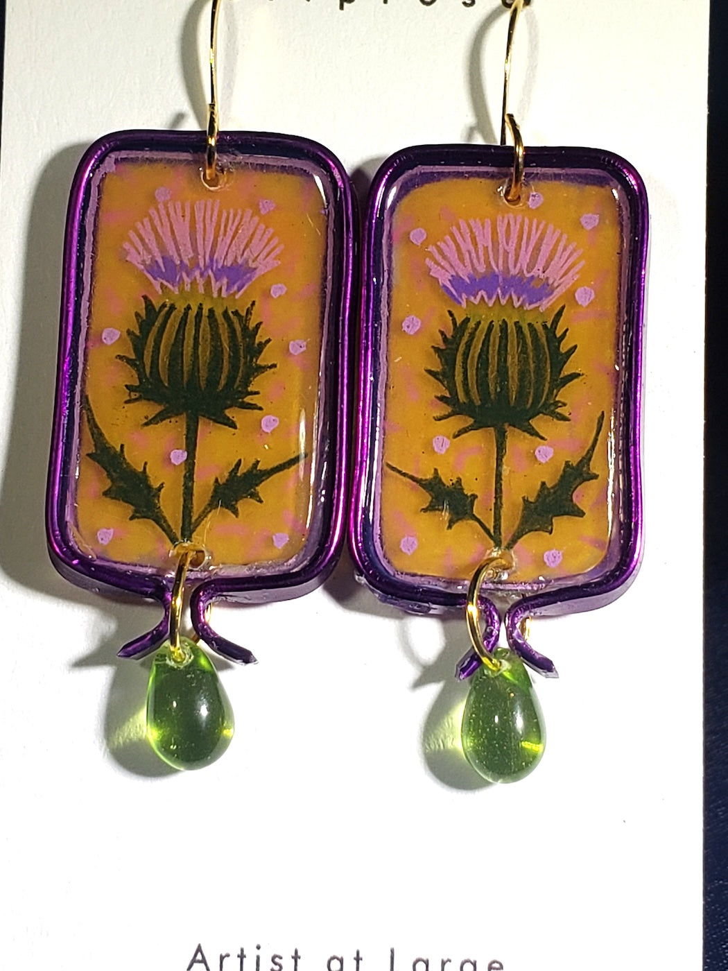 D18 Thistle earrings